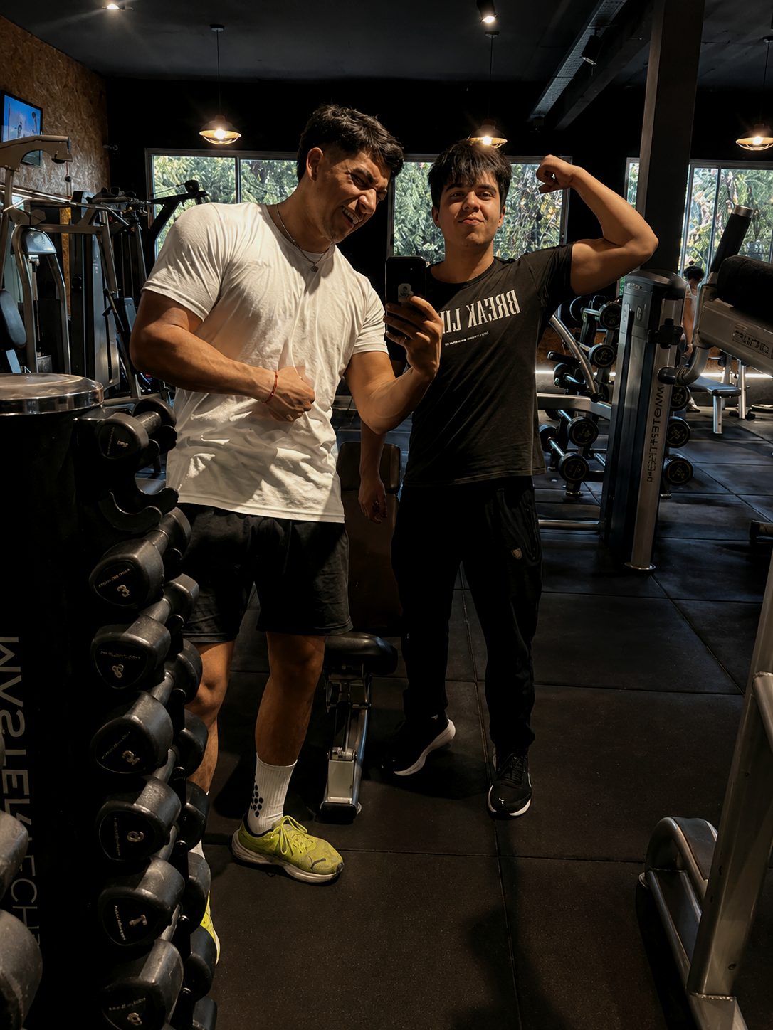 Matías con un alumno